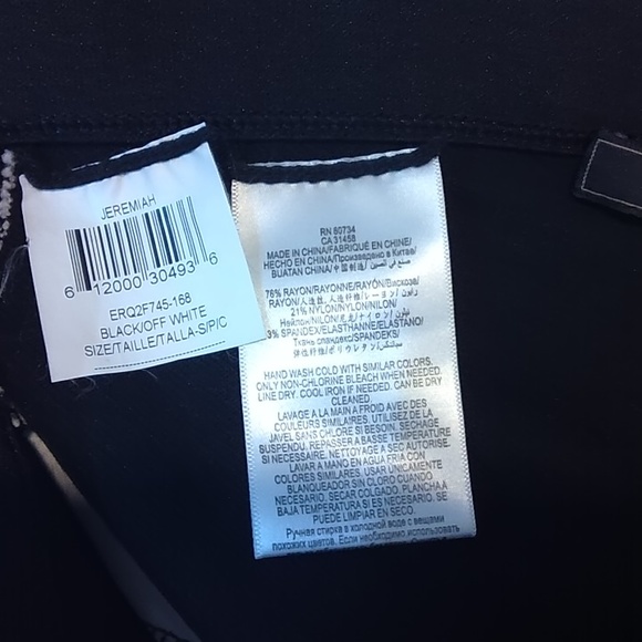 BCBGMaxazria Woman's Jeremah Color Block Paneled White/Black Leggings Small - Picture 6 of 7